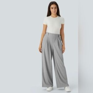 NWT HALARA Waffle Grey Trousers Pants Size S